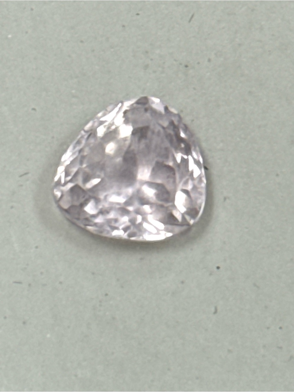 2.25ct Kunzite Trillion Cut 8mm Soft Pink Loose Gemstone